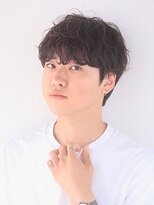 【SiSTA】田中黒髪韓国マッシュツイストスパイラルコンマヘア