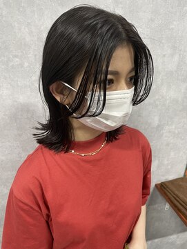 シールドヘアプロデュース(C’LD hair produce) 【 C’LD 】お客様スタイル_ふんわり長め前髪と外ハネボブ