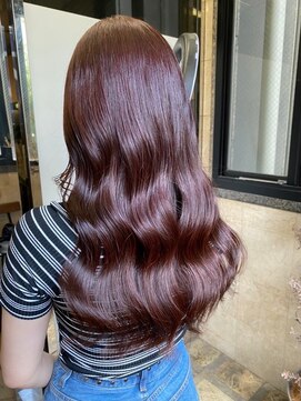 ロジッタ(ROJITHA) 【ROJITHA表参道原宿】ピンクブラウン×波巻きスタイル