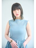 顔まわりデザイン:ぱっつん姫カット［渋谷駅］