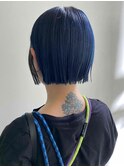【Barouche/中島綾子】 ブルーヘア ヘイリーボブ 堀江