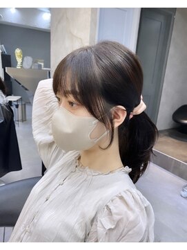 ロンドアヴァントゥス 池袋(Lond aventus) 韓国レイヤー/韓国風/ボブ/髪質改善/黒髪/ブリーチなし〔池袋〕