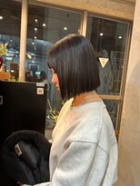 シアー(SHEER.)&nbsp;髪質改善カラー×ブルーブラック【表参道,青山,外苑前美容室】