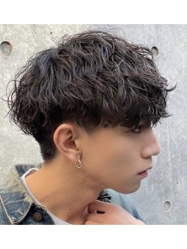 エリマ  茅ヶ崎(elima) 波巻きスパイラルパーマツーブロックツイストパーマメンズヘア