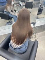 ペレ 栄店(PELE)&nbsp;切りっぱなしボブ/エアリーロング/美髪/ピンクブラウン/栄