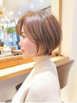 クラン 岡本(Chlan)&nbsp;マロンブラウン×ウェットヘア×耳掛けショート