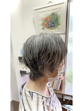 ユーシャイン(YOU SHINE) 大人可愛い耳掛けマッシュショート40代50代60代