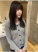 【smuk/岩澤美紅】ロング/フェイスレイヤー/オリーブグレージュ