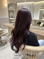 ジーナ 渋谷本店(Zina)&nbsp;★透け感たっぷり！カシスピンクのロングヘア【芳賀健吾】