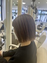 プランタン フォー ヘアー(printemps FOR HAIR) ハイライト×切りっぱなし×ブラウンベージュ