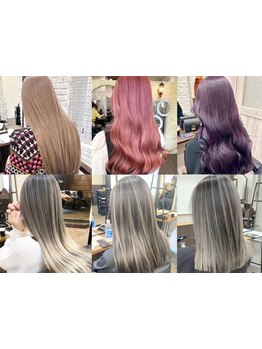 ケアブリーチを使ったダブルカラー/インナーカラー/ハイライト◎大人女子感溢れるモテヘア★[町田/町田駅]