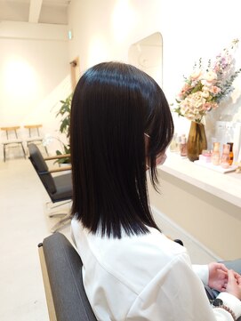 フラ(FULA) 縮毛矯正【髪質改善】切りっぱなしスタイル