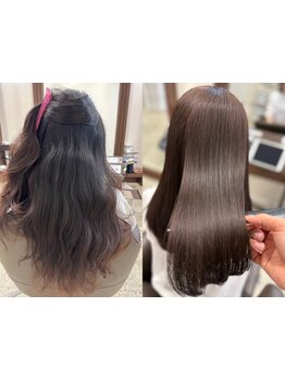 乾かしても収まりが悪くうねりやパサつきに悩む方必見！指通りなめらかでナチュラルなツヤ髪を叶える♪