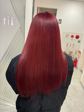 ジーナリア(Xena ria) 《衣織》チェリーレッド/ケアブリーチ/艶カラー