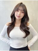 □ 韓国大宮顔周りレイヤーカットハッシュカットワンホンヘア