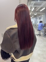 トレヘアー 京都 烏丸(tRe hair) チェリーレッド　チェリーブラウン