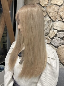 ラック 表参道(LUCK) ミルクティーベージュ/くすみベージュ/切りっぱなし/表参道