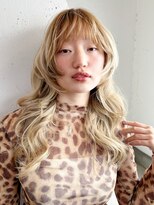 アルバム 新宿(ALBUM SHINJUKU)&nbsp;ロング顔周りレイヤー韓国ヘア前髪カット_F30851