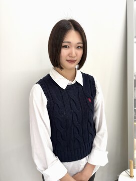 ディッシィ 立川(D'ICI) あごライン丸みボブ/似合わせカット