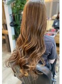 ロング巻きスタイルハイライト