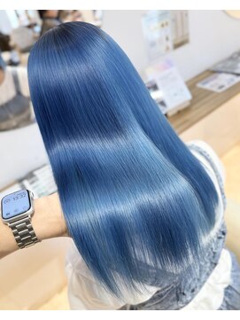 ラビスモア(Lovis moa) 上尾/ダブルカラー/ブリーチ無し/白髪ぼかし/韓国