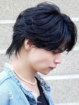 エイド 恵比寿(aid) 韓国風毛流れセンターパートウルフカルマパーマ