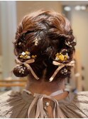 ツインヘア　～結婚式お呼ばれヘアアレンジ～
