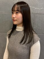 ディスコネクト(DISCO-N-NECT) グレージュ 透明感カラー ストレート 顔周りカット 髪質改善