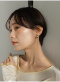 ショート　銀座　ショートボブ　顔周りカット　くびれショート