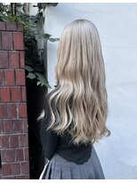 アミュレ ヘア サロン(Amule hair salon) ケアブリーチダブルカラーハイトーンミルクティーベージュ梅ヶ丘