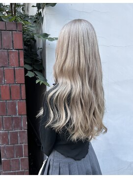 アミュレ ヘア サロン(Amule hair salon) ケアブリーチダブルカラーハイトーンミルクティーベージュ梅ヶ丘
