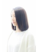 大人可愛いツヤ髪小顔ストレートボブ・４