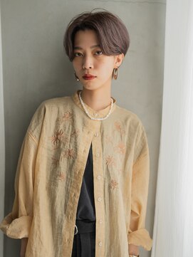 カイコヘアーアンドアートスタジオ(kaiko hair&art studio) ミルクティーベージュ×ハンサムショート