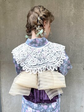 ゼンコー 国分寺(ZENKO) 【ゼンコー国分寺】イベントにも☆リボン編み込みツインテール