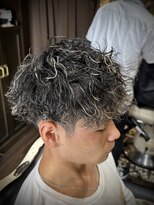 ヒロギンザバーバーショップ 大宮店(HIRO GINZA BARBER SHOP) メッシュパーマ　マッシュパーマ　ハイライト　パーマ　大宮