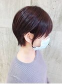 女性らしさ抜群♪ショコラピンク×丸みショートボブ小田急相模原