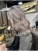 切りっぱなしボブ エアリーロング 美髪 ピンクブラウン