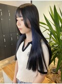 ◎ ブルーブラック × イヤリングネイビーカラー ◎