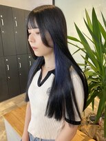 リトバイプティパ(Lit by petit-pas) ◎ ブルーブラック × イヤリングネイビーカラー ◎