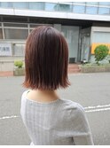 《HAIRZ》平田☆オレンジ外ハネミニボブ