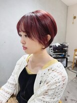 チェレ ロッソ 金剛店(Chere rosso)&nbsp;ショートボブ・ショートヘア・ワインレッド・20代ショート