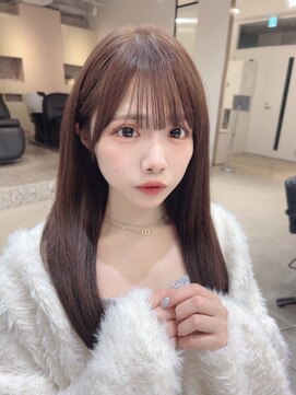 ラナホンジン(Lana HONJIN) 韓国風/透明感カラー/オリーブベージュ/前髪/小顔カット