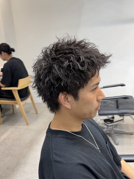 フィフス 渋谷(fifth) ツイストスパイラルパーマツーブロックメンズマッシュメンズ渋谷