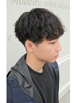 六本木美容室 白金店&nbsp;ニュアンスパーマ/ダウンパーマ/マッシュ/韓国/メンズ/眉毛