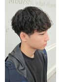 ニュアンスパーマ/ダウンパーマ/マッシュ/韓国/メンズ/眉毛