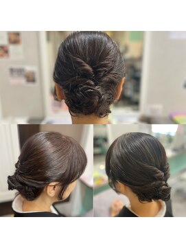 ヘアーアンドブック マルキーズ(hair&book marqise) お呼ばれセット/シニヨン【安佐南区】