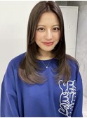 レイヤーカット くびれヘア 内巻きワンカール