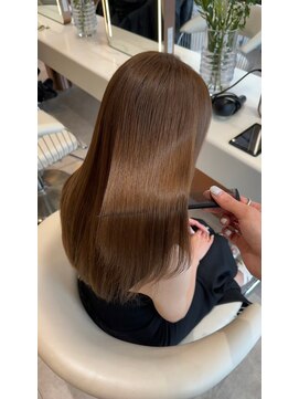 ハバナ 天神(HAVANA) ケアブリーチなしダブルカラー/髪質改善ストレート/オリーブ