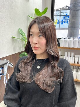 ベルヘアーデザイン 堺東(Belle hair Design) 外国人風/レイヤーカット/くびれヘア/韓国風/ロングヘア/堺東