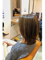 リコ ヘアー メイク 海老名店(Lico hair make) 白髪ぼかし/細めハイライト/レイヤーカット